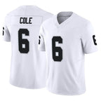 Kooe LV.Raiders #6 A.J. Cole Player White Limited Vapor F.U.S.E. Home Game Stitched Jerseys
