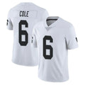 Kooe LV.Raiders #6 A.J. Cole Player White Limited Vapor Untouchable Home Game Stitched Jerseys