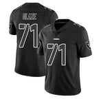 Kooe LV.Raiders #71 DJ Glaze Player Black Limited Black Impact Home Game Stitched Jerseys