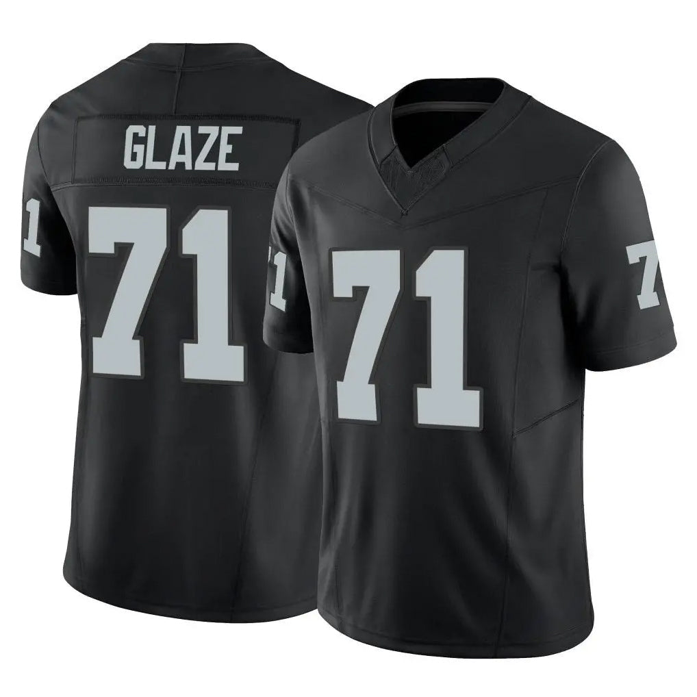 Kooe LV.Raiders #71 DJ Glaze Player Black Limited Vapor F.U.S.E. Home Game Stitched Jerseys