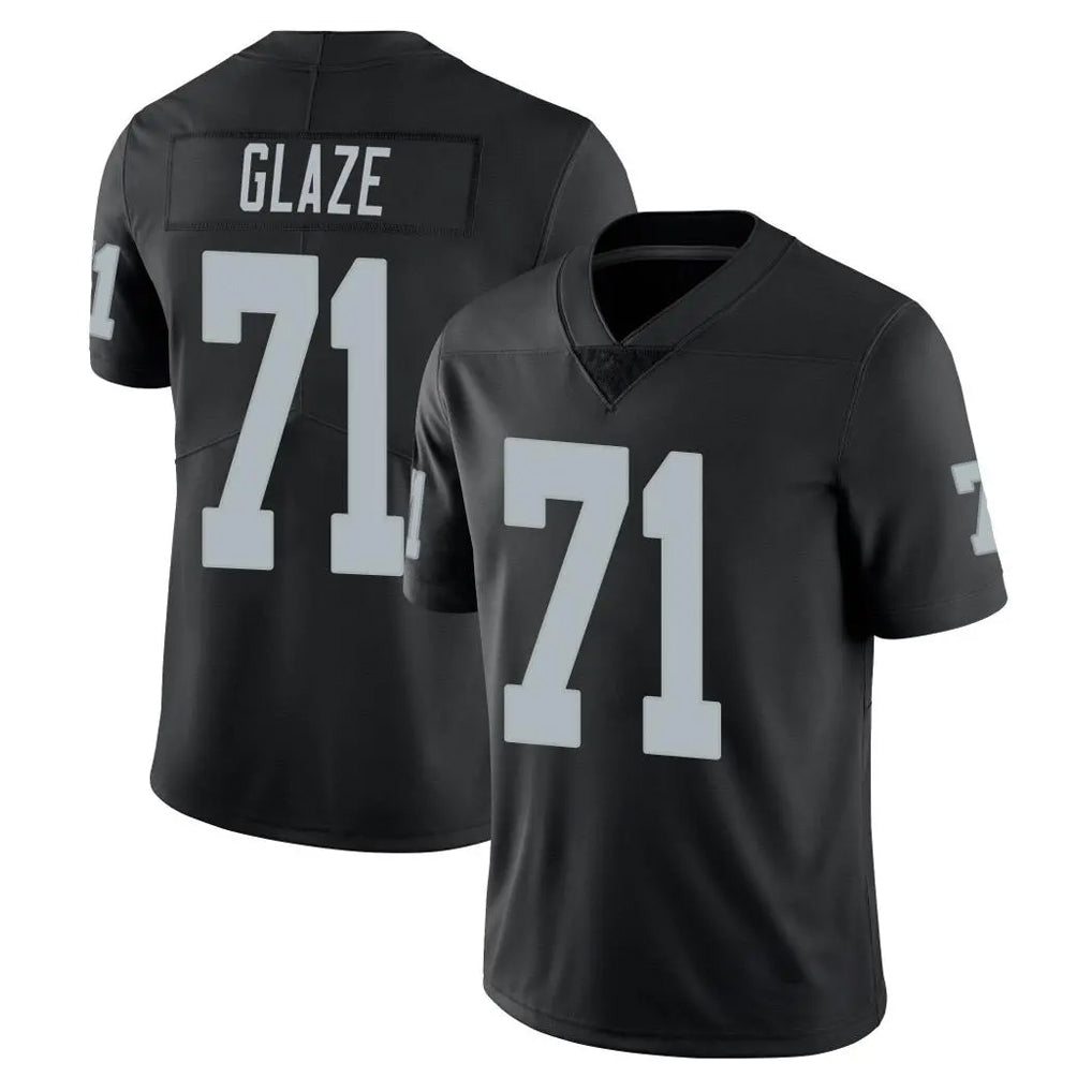 Kooe LV.Raiders #71 DJ Glaze Player Black Limited Vapor Untouchable Home Game Stitched Jerseys