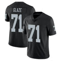 Kooe LV.Raiders #71 DJ Glaze Player Black Limited Vapor Untouchable Home Game Stitched Jerseys