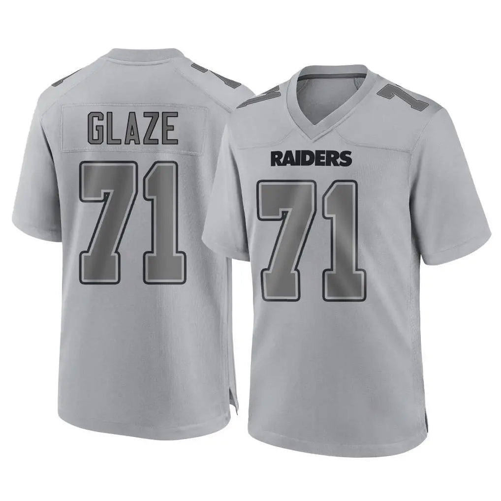 Kooe LV.Raiders #71 DJ Glaze Player Gray Atmosphere Fashion Limited Game Stitched Jerseys
