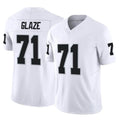 Kooe LV.Raiders #71 DJ Glaze Player White Limited Vapor F.U.S.E. Home Game Stitched Jerseys