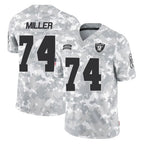 Kooe LV.Raiders #74 Kolton Miller Player Arctic Camo Salute To Service Limited Game Stitched Jerseys