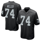 Kooe LV.Raiders #74 Kolton Miller Player Black Home Game Stitched Jerseys
