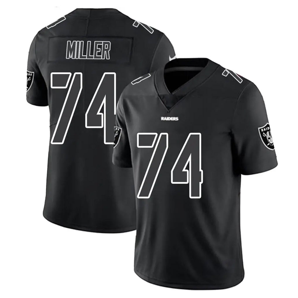 Kooe LV.Raiders #74 Kolton Miller Player Black Limited Black Impact Home Game Stitched Jerseys