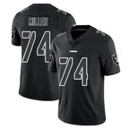 Kooe LV.Raiders #74 Kolton Miller Player Black Limited Black Impact Home Game Stitched Jerseys