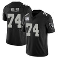 Kooe LV.Raiders #74 Kolton Miller Player Black Vapor Limited Home Game Stitched Jerseys