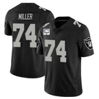 Kooe LV.Raiders #74 Kolton Miller Player Black Vapor Limited Home Game Stitched Jerseys