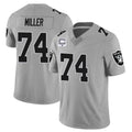 Kooe LV.Raiders #74 Kolton Miller Player Gray Vapor Limited Home Game Stitched Jerseys