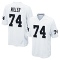 Kooe LV.Raiders #74 Kolton Miller Player White Home Game Stitched Jerseys