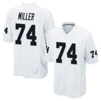Kooe LV.Raiders #74 Kolton Miller Player White Home Game Stitched Jerseys
