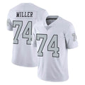 Kooe LV.Raiders #74 Kolton Miller Player White Limited Color Rush Home Game Stitched Jerseys
