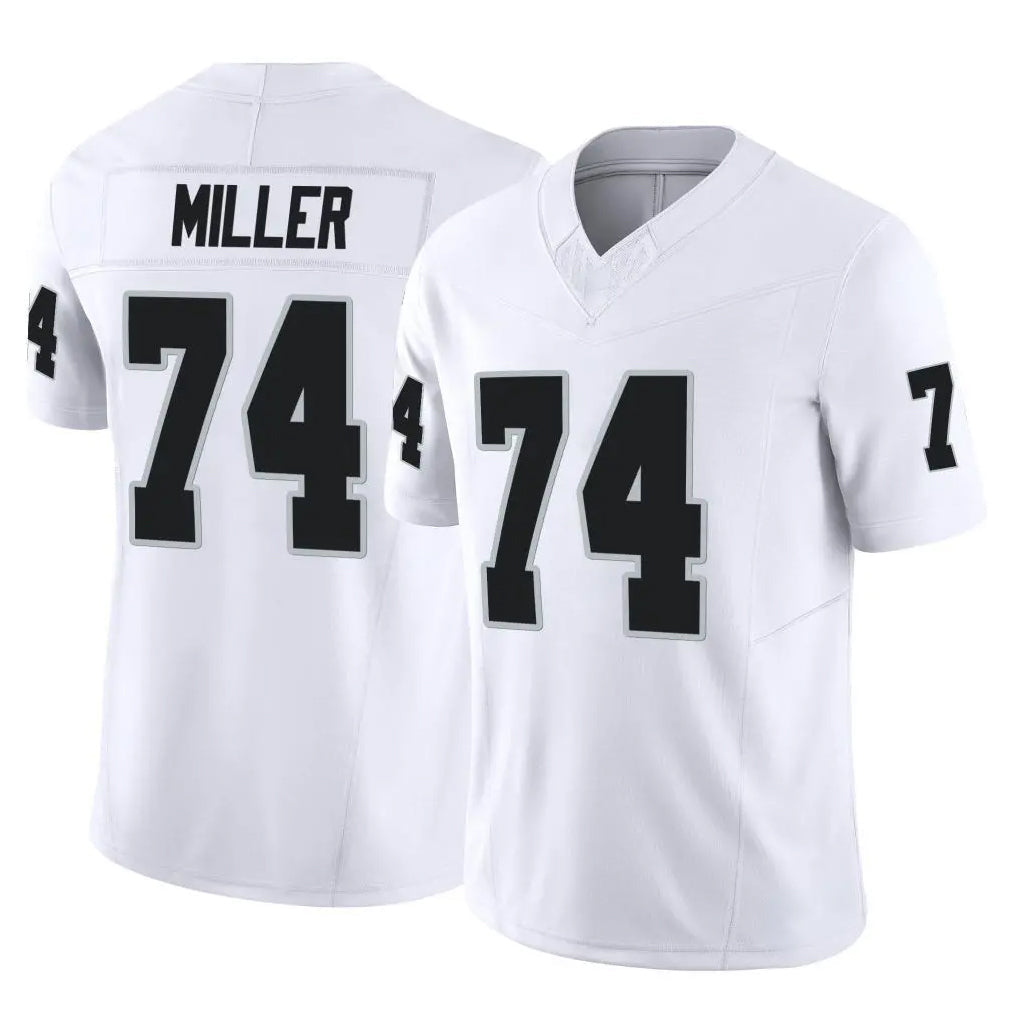 Kooe LV.Raiders #74 Kolton Miller Player White Limited Vapor F.U.S.E. Home Game Stitched Jerseys