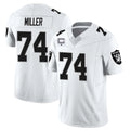 Kooe LV.Raiders #74 Kolton Miller Player White Vapor Limited Elite Home Game Stitched Jerseys