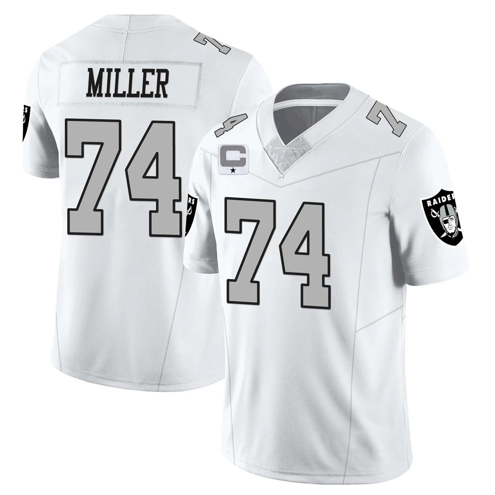 Kooe LV.Raiders #74 Kolton Miller Player White Vapor Limited Home Game Stitched Jerseys