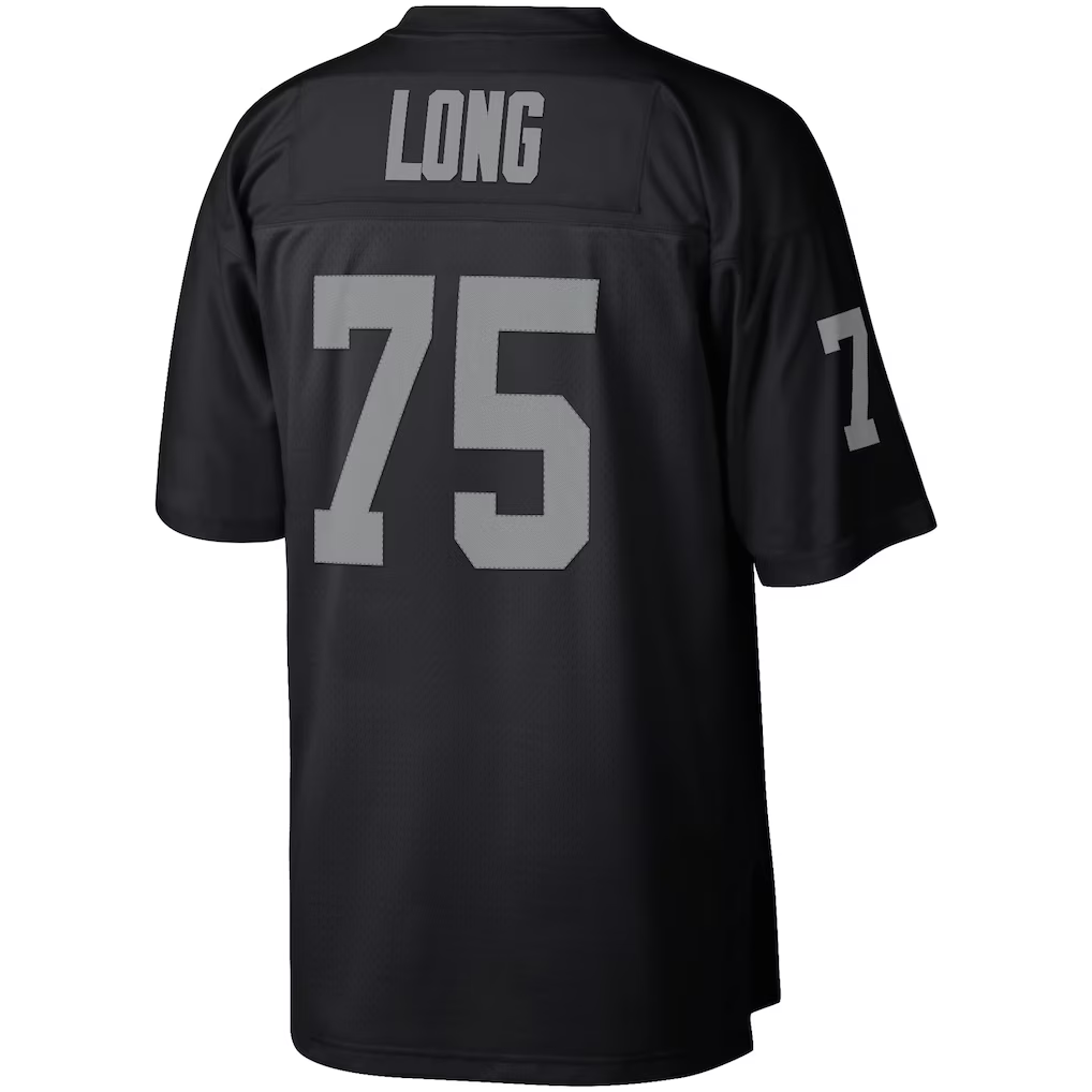 Kooe LV.Raiders #75 Howie Long Mitchell & Ness Black Retired Player Legacy Replica Jersey