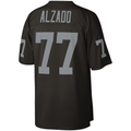 Kooe LV.Raiders #77 Lyle Alzado Mitchell & Ness Black Legacy Replica Stitched Puhic  Jersey