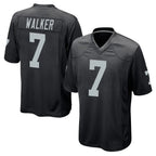 Kooe LV.Raiders #7 Quay Walker Player Black Home Game Stitched Jerseys