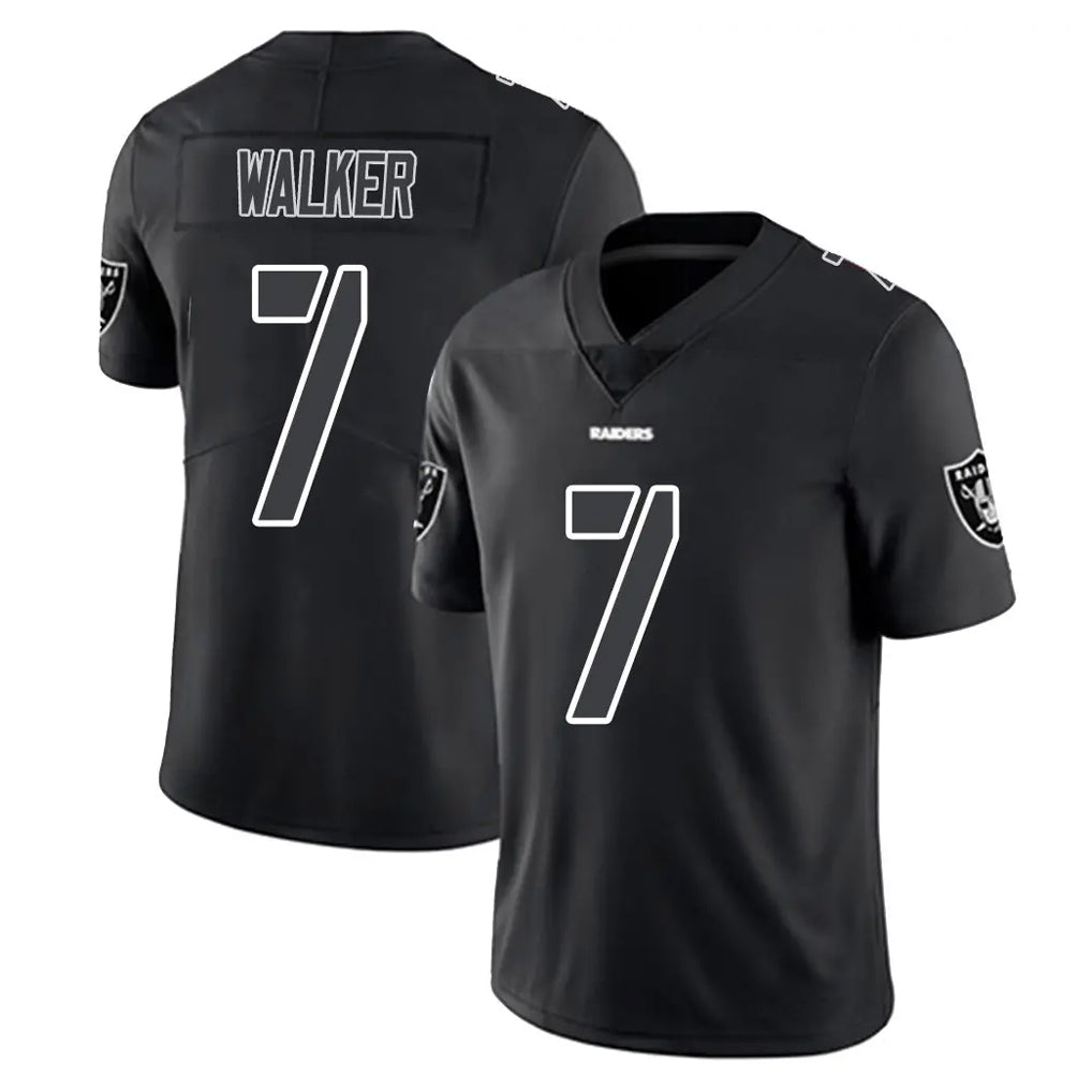 Kooe LV.Raiders #7 Quay Walker Player Black Limited Black Impact Home Game Stitched Jerseys