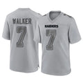 Kooe LV.Raiders #7 Quay Walker Player Gray Atmosphere Fashion Limited Game Stitched Jerseys