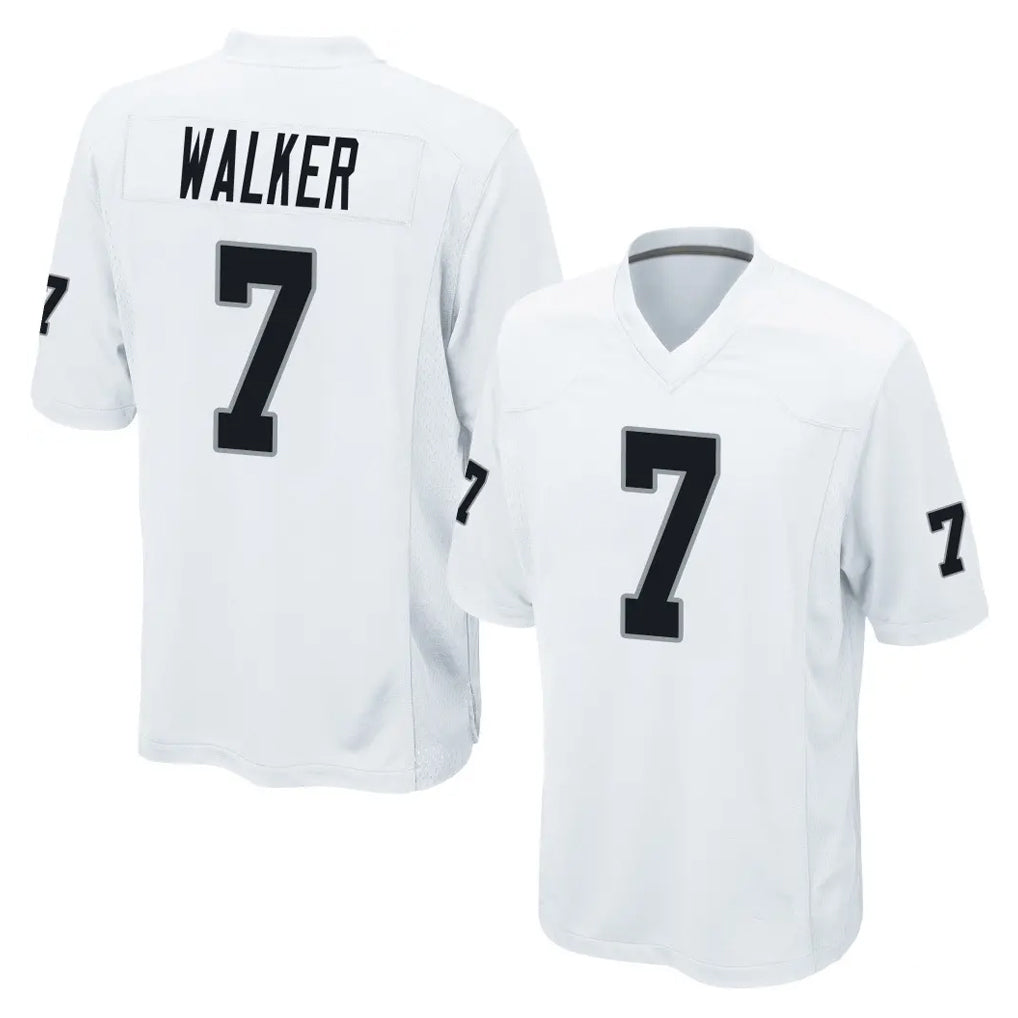 Kooe LV.Raiders #7 Quay Walker Player White Home Game Stitched Jerseys