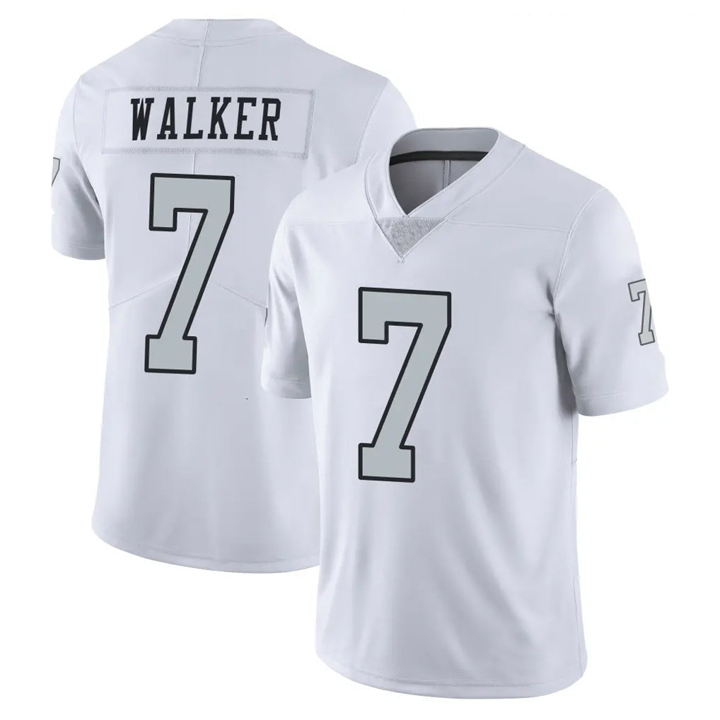 Kooe LV.Raiders #7 Quay Walker Player White Limited Color Rush Home Game Stitched Jerseys