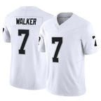 Kooe LV.Raiders #7 Quay Walker Player White Limited Vapor F.U.S.E. Home Game Stitched Jerseys