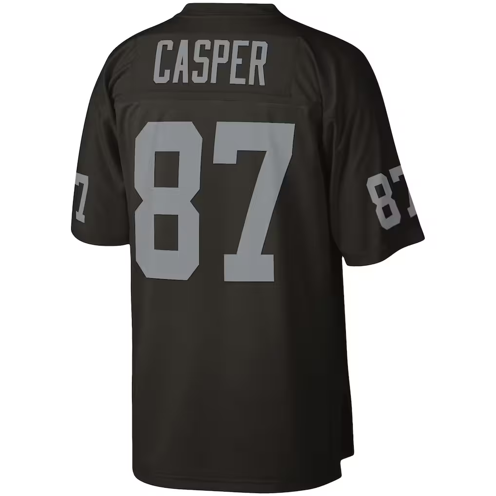 Kooe LV.Raiders #87 Dave Casper Mitchell & Ness Black Legacy Replica Jersey Stitched Puhic