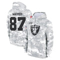 Kooe LV.Raiders #87 Michael Mayer Player Arctic Camo Salute to Service Hoodies Limited Game Stitched Jerseys
