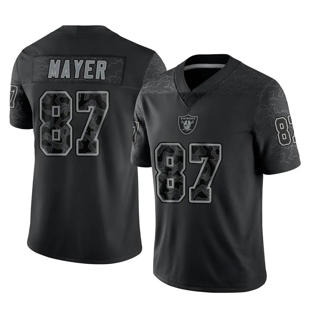 Kooe LV.Raiders #87 Michael Mayer Player Black Reflective Limited Game Stitched Jerseys