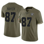 Kooe LV.Raiders #87 Michael Mayer Player Olive Salute To Service Limited Stitched Jerseys