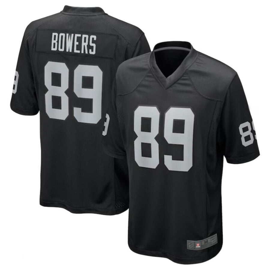 Kooe LV.Raiders #89 Brock Bowers Black 2024 Draft First Round Pick Player Game Jersey Stitched Jersey