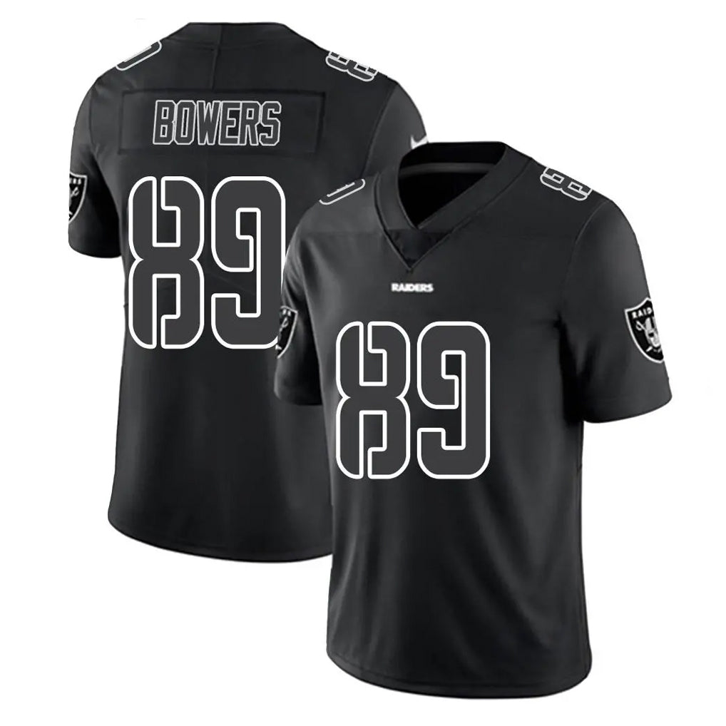 Kooe LV.Raiders #89 Brock Bowers Player Black Limited Black Impact Home Game Stitched Jerseys