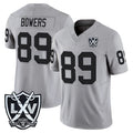 Kooe LV.Raiders #89 Brock Bowers Player Gray 2026 Vapor Limited Home Game Stitched Jerseys