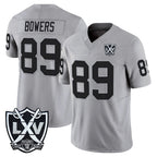 Kooe LV.Raiders #89 Brock Bowers Player Gray 2026 Vapor Limited Home Game Stitched Jerseys