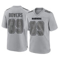Kooe LV.Raiders #89 Brock Bowers Player Gray Atmosphere Fashion Limited Game Stitched Jerseys