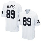 Kooe LV.Raiders #89 Brock Bowers Player White Home Game Stitched Jerseys