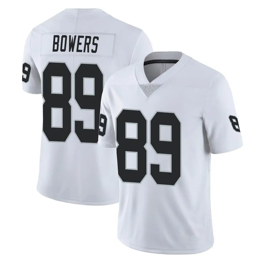 Kooe LV.Raiders #89 Brock Bowers Player White Limited Vapor Untouchable Home Game Stitched Jerseys