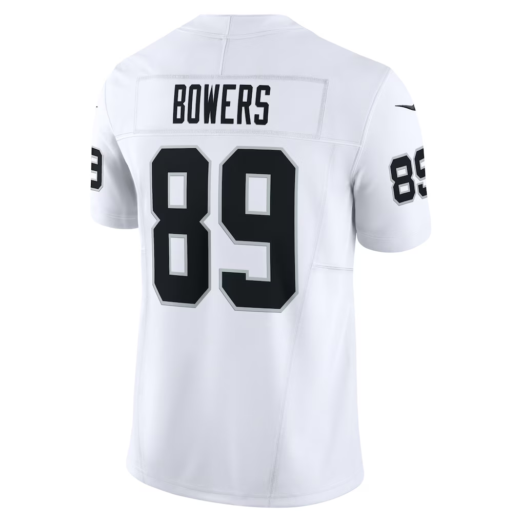 Kooe LV.Raiders #89 Brock Bowers White Vapor F.U.S.E. Limited Stitched Jerseys
