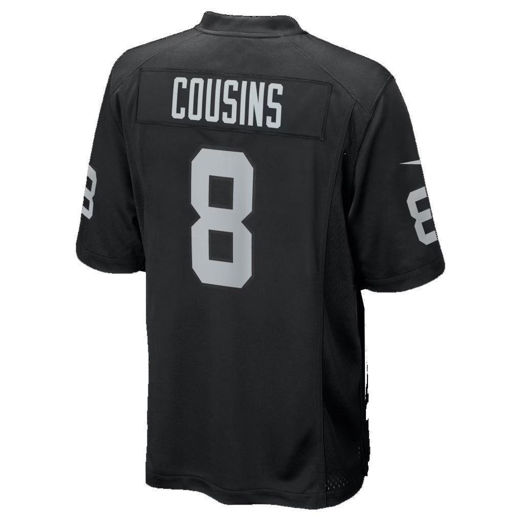 Kooe LV.Raiders #8 Kirk Cousins Black Team Game Stitched Jerseys