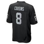 Kooe LV.Raiders #8 Kirk Cousins Black Team Game Stitched Jerseys