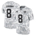 Kooe LV.Raiders #8 Kirk Cousins Player Arctic Camo Salute To Service Limited Game Stitched Jerseys