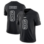 Kooe LV.Raiders #8 Kirk Cousins Player Black Limited Black Impact Home Game Stitched Jerseys