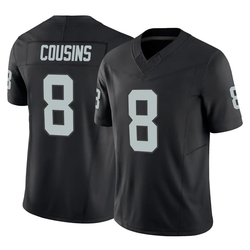 Kooe LV.Raiders #8 Kirk Cousins Player Black Limited Vapor F.U.S.E. Home Game Stitched Jerseys