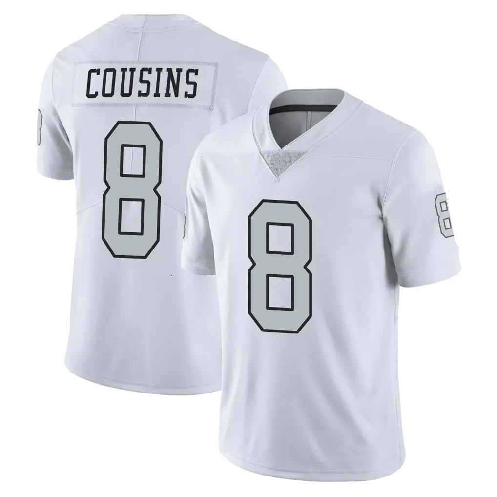 Kooe LV.Raiders #8 Kirk Cousins Player White Limited Color Rush Home Game Stitched Jerseys
