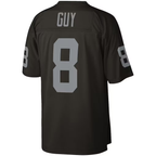 Kooe LV.Raiders #8 Ray Guy Mitchell & Ness Black Legacy Replica Jersey