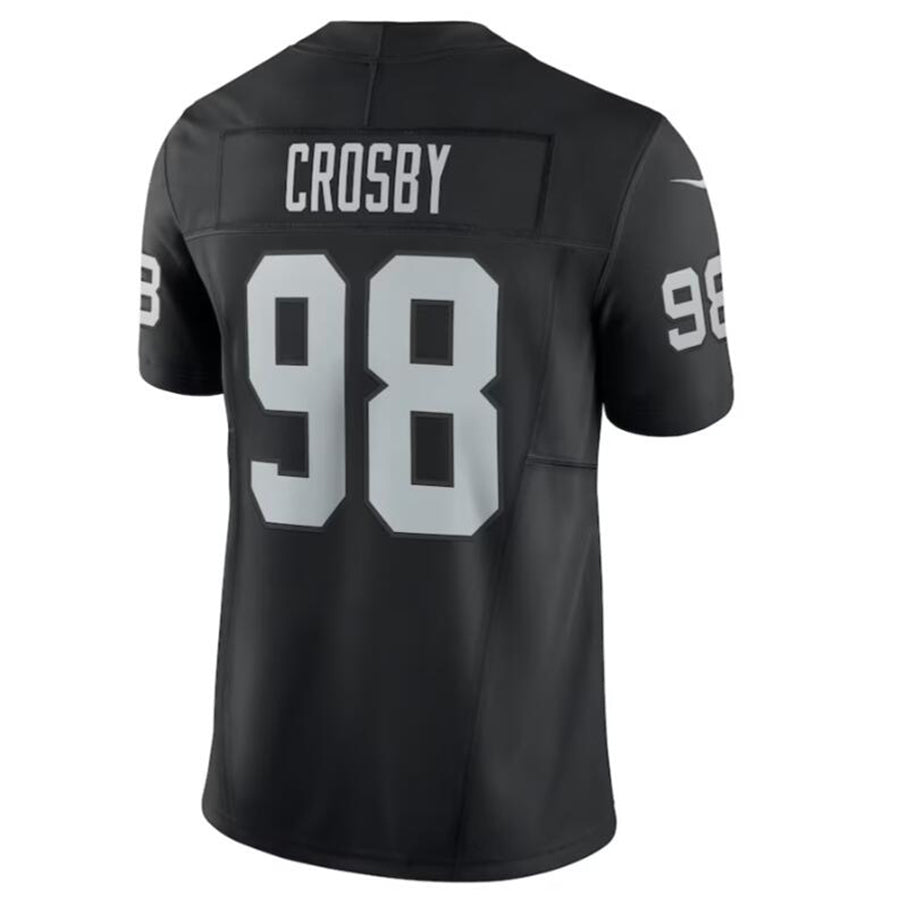 Kooe LV.Raiders #98 Maxx Crosby Black Vapor F.U.S.E. Limited Jersey American Stitched Jerseys