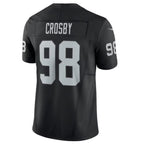 Kooe LV.Raiders #98 Maxx Crosby Black Vapor F.U.S.E. Limited Jersey American Stitched Jerseys